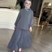 2025 New Style Elegant Muslim Top And Pants Loose Two-Piece Set With Skirt_ecoleips.com