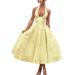 Women's Clothing V Neck Halter Neck Jacquard Dress High End Evening Dress Spring And Summer Temperament Sleeveless Backless Waist Long Dress_ecoleips.com