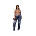 Women's Clothing American Style Women's Straight Leg Jeans Retro Heavy-Duty Colorful Rhinestone Detail Hot Selling_ecoleips.com