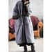 girl Su Nian Weiyang 1910 / Early Linen Autumn Winter Solid Color Mori Style Retro Elegant Cardigan Cotton Robe Trench Coat_ecoleips.com
