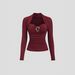 European And American Cross-border 2026 Spring New Style Women's Top With Irregular Metal Buckle Decoration,_ecoleips.com