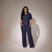 Women's 2-Piece Waffle Knit Lounge Set Short Sleeve Top And Pants Comfort Casual Outfit Versatile Day-To-Night Wear_ecoleips.com