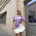 Dopamine Retro Loose Versatile Stylish Print 100% Cotton Elegant European And American Short Sleeve T-Shirt Trend_ecoleips.com