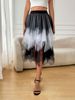 K Irregular Mesh Half Length Skirt For Women, New Product With High Waist And Versatile Yarn Skirt To Show Off Weight_ecoleips.com