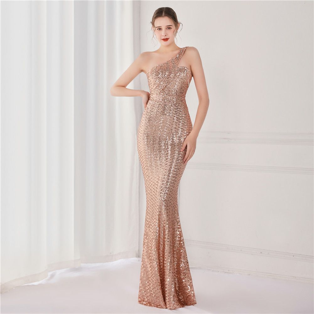 Women's 18891#Sequin 8-color fantasy celebrity party party evening dress sexy long toast dress host dress_ecoleips.com