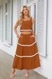 Women's Clothing Lace Collage Sleeveless Short Vest High Waist Long Skirt Suit_ecoleips.com