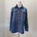 K Women's Retro Blue Denim Shirt_ecoleips.com