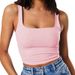 Women's Sexy Trendy Short Vest European American Style Small Solid Color Navel Exposed Top for Casual Wear_ecoleips.com
