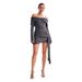 Women's Clothing Dress Knitted One Shoulder Sweater Dress Sexy Slim Fitting Long Skirt Translucent_ecoleips.com