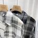 Women's Clothing Summer Plaid Shirt For Women Unique Design Loose Fit Chiffon Blouse Sun Protection Top_ecoleips.com