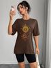 Women's Casual Round Neck Short Sleeve T-Shirt Multi-Color Style Simple Fashionable Sports Top Solid Print Loose Fit_ecoleips.com
