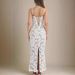 Elegant White Strapless Bandage Sexy Suspender Lace Up Tie Waist Hip Wrapped Long Dress Formal Evening Party Gown_ecoleips.com