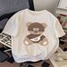 Women's Clothing Ladies Summer T-Shirt Casual Round Neck Printed Short Sleeve Fashion Cute Top Spot_ecoleips.com