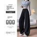 Scimitar For Women, Autumn And Winter New High-Waisted Slimming Loose Casual Petite Wide-Leg Fleece-Lined Sweatpants_ecoleips.com