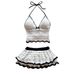 Crochet Lace Beach Cover-Up Set - Elegant Knit Bralette & Midi Skirt With Floral Embroidery_ecoleips.com