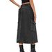 Women's Clothing Hottie Elastic Waist Denim Workwear Casual Mid Length Skirt_ecoleips.com
