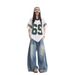 Unisex Retro American Patchwork Mesh Loose Fit Sports T-Shirt Vintage Streetwear Basketball Jersey for Summer_ecoleips.com