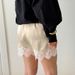 Aria Basics Aria Basics 2025 Autumn New Lace Trim Wide-Leg Shorts For Women, Stylish Fashionable Casual European And American Cross-Border_ecoleips.com