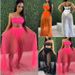 Women's Clothing Sexy Mesh Pleated Skirt Suit Chest Wrap Top Three Piece Skirt_ecoleips.com