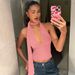 Summer Halter Neck Camisole Top for Women Sexy Low Cut Back Hollow Design European And American Fashion Solid Color_ecoleips.com
