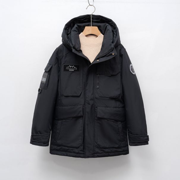 Pinghu Chixin Hooded Thickened Workwear Parka Down Jacket For Men And Women Winter Fashion Cold-Proof Couple Warmth_ecoleips.com