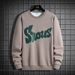 Men's plus Size Embroidered Letter Crew Neck Sweatshirt Trendy Casual Loose Fitting Sports Top for Autumn_ecoleips.com