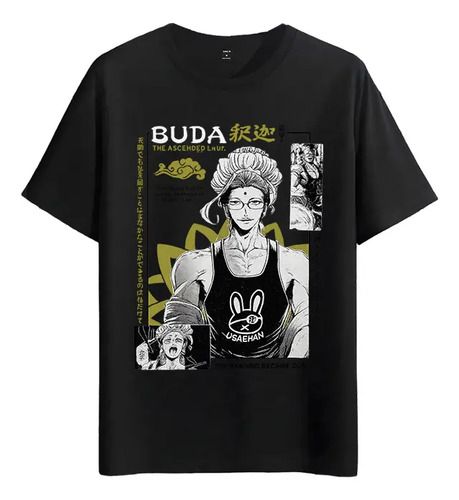 Women's T-Shirts Muscle Freaks T-shirt Buddha Cartoon Style Men's Sleeve_ecoleips.com