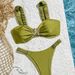 American Style Women's Clothing Three Piece Swimsuit 2026 Solid Color Bikini Halter Sports Style One Two Piece Beachwear_ecoleips.com