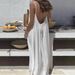 Sexy Backless Beach Dress With Flowy Silhouette, Lightweight & Breathable, Elegant Summer Sundress For Women (Multiple Colors)"_ecoleips.com
