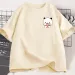 Panda Bear Bubu Dudu Fashion Funny Couple T-shirt Women Fashion Casual Sleeve Clothing Harajuku Short Sleeve Casual_ecoleips.com