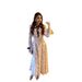 European And American 2025 Spring Elegant Floral Slim-Fit Long-Sleeve Tie-Waist Long Dress For Women_ecoleips.com