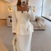 Women's Clothing Autumn And Winter New Long Sleeved Commuter Pocket Two Piece Suit Ins Casual Loose Party Two Piece Suit_ecoleips.com