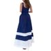 Women's Clothing Dress Summer New Splicing Sling Mid Length Dress_ecoleips.com