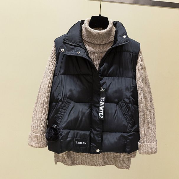 Women's Clothing Women's fashion autumn and winter cotton-padded vest vest bread coat coat_ecoleips.com
