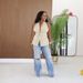 European And American Women's Fashionable Halter Neck Slim Waist Cargo Vest Top With Pocket TW848 Elegant Commuter Style_ecoleips.com