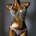 Women’s Clothing Diamond Tassel Bikini Diamond Swimsuit Diamond Tassel Bikini Sewn Diamond Bikini Nightclub Clothes_ecoleips.com