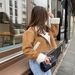 Vintage Suede Jacket Women's 2025 Autumn And Winter Fashion Spice Girls Lamb Wool Cotton Clothes_ecoleips.com