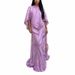 2026 Spring New European And American Cross-Border Women's Fashion Casual Color-Block Print Loose Long Skirt Two-Piece_ecoleips.com