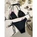 2025 New European And American Bikini Ladies Sexy Lace-up Three-point Flower Split Swimsuit_ecoleips.com