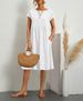 Aria Basics Aria Basics 2026 European And American Fashion Summer OL Style Women's Cotton Linen Round Neck A-line Plus Size Loose Dress_ecoleips.com