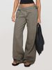 Women's Clothing Personality Street Adjustable Buckle Waist Side Pocket Details Loose Trousers_ecoleips.com