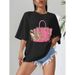 Summer European And American Cross-border Foreign Trade Plus-size T-shirt, Round-neck Casual Loose-fitting Short-sleeve_ecoleips.com