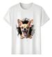 Women's T-Shirts Tshirt Muscle Freaks Chihuahua Funny Style Pet Dog_ecoleips.com