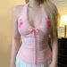Sexy Floral Embroidered Lace Patchwork Halter Neck Slim-fit Tank Top_ecoleips.com