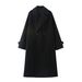New Women's Lapel Medium And Long Casual Loose Woolen Coat Coat_ecoleips.com