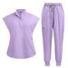 Women's Clothing 16 Color High End Surgical Suit Stand Collar Work Clothes Nurse Suit Scrub Jogging Wash Clothes_ecoleips.com