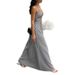 Summer New Style Deep V Neck Striped Maxi Dress Backless Sleeveless Halter Neck Resort Dress for Women_ecoleips.com