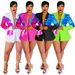 Women's Clothing Printed Notch Lapel Suit Set – Long Sleeve Blazer & Trousers (5 Sizes, Poly-Spandex Blend, Streetwear To Office-Ready)_ecoleips.com