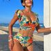 Women's Clothing Two Piece Swimsuit Women Sexy Ruffled Backless Bikini_ecoleips.com
