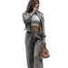 Women's Casual Two-Piece Set Long Sleeve Zipper Cardigan & Trousers Outfit - Stylish & Comfortable Sweater Pant Suit For Everyday Wear_ecoleips.com